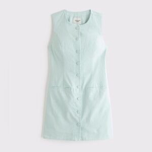 Abercrombie Mara Linen-Blend Mini Dress- L